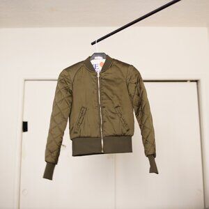 Olive Bomber Jacket